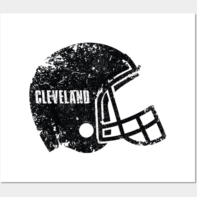 Cleveland Browns Helmet Wall Art by Tamie